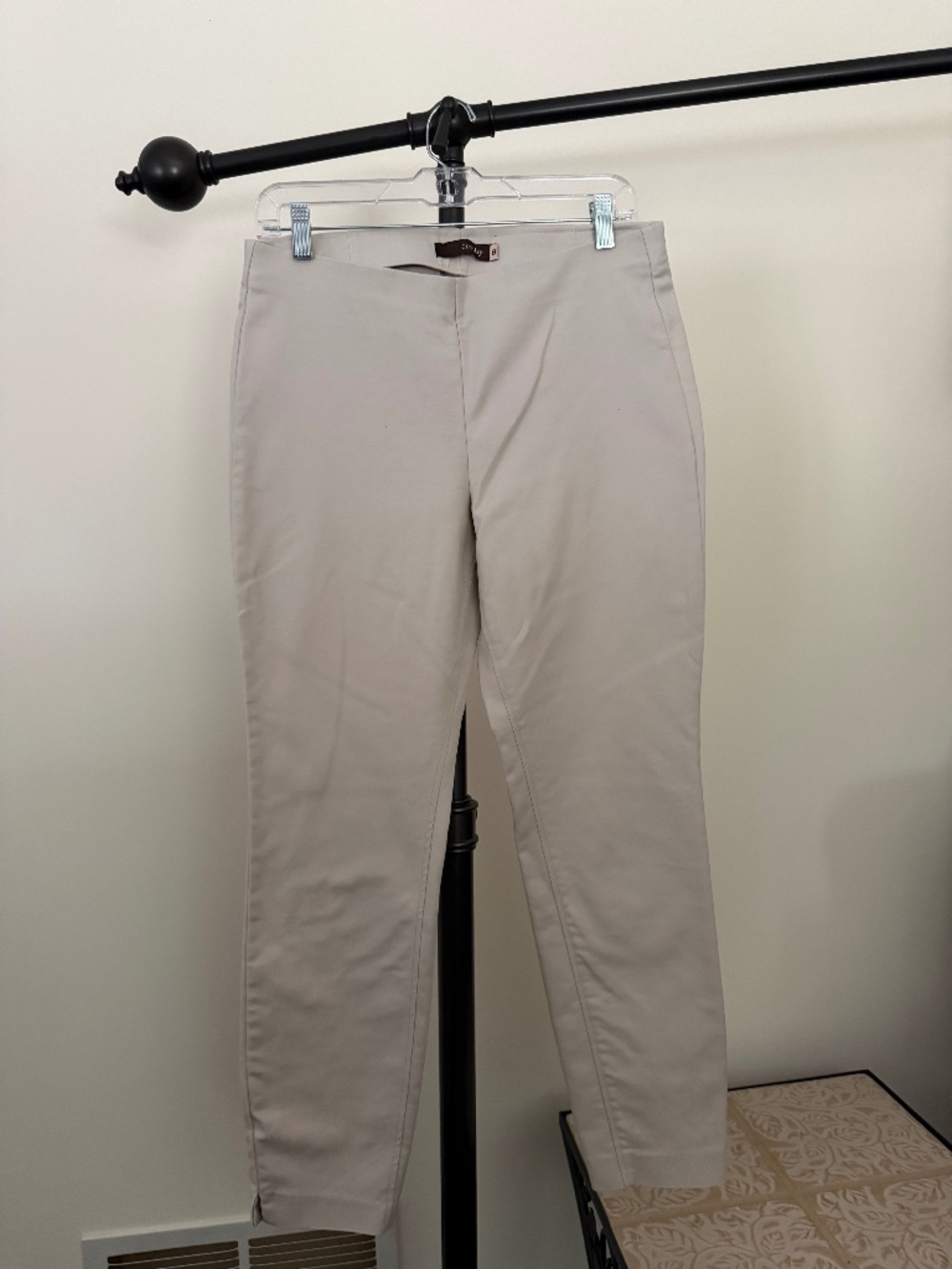 Crosby Beige Pull On Leggings Slim Fit Ankle Pants Size 8